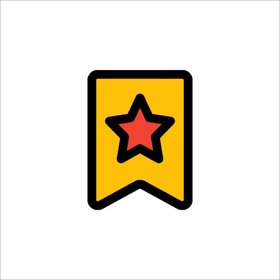 A yellow star on a white background vector