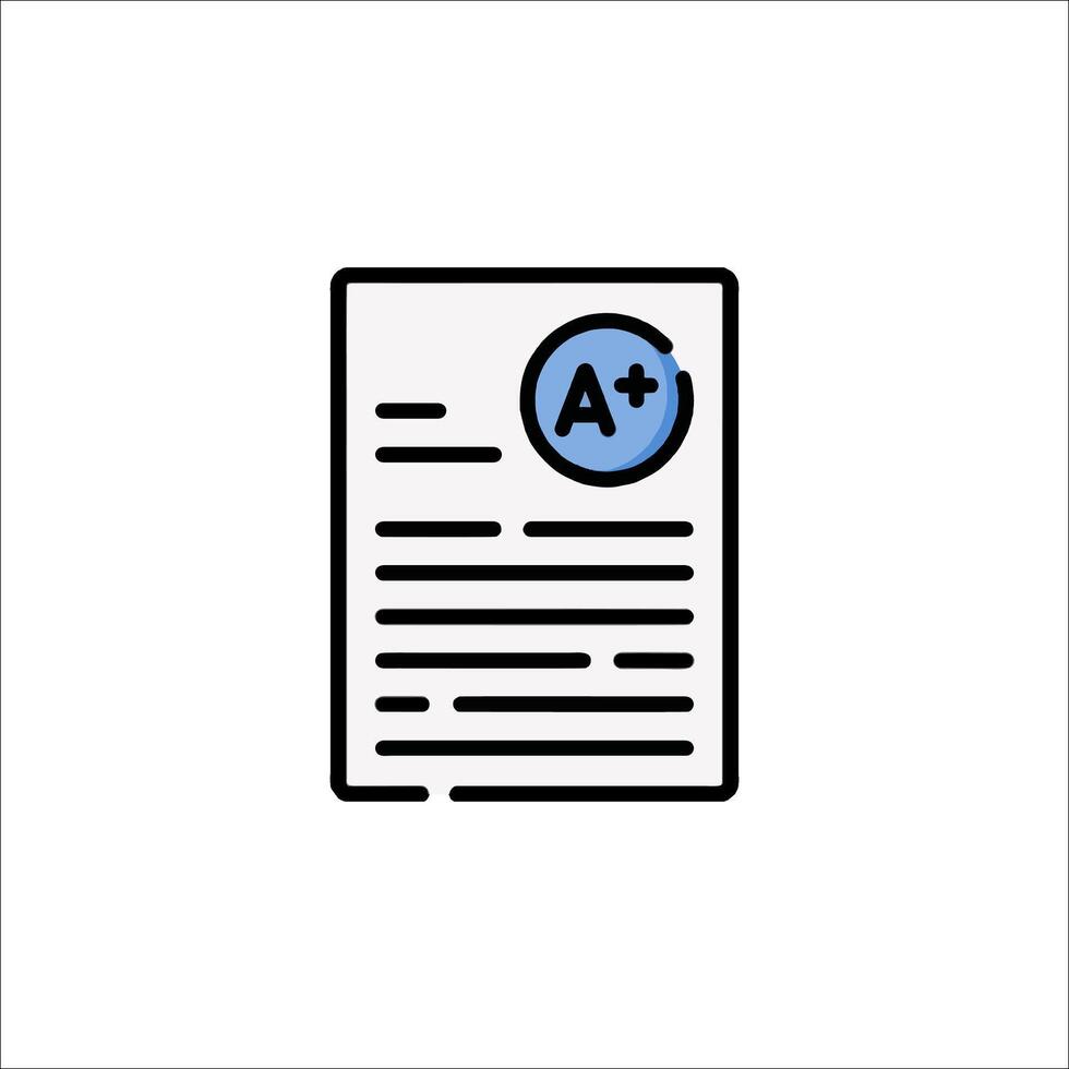 A certificate icon illustration vector