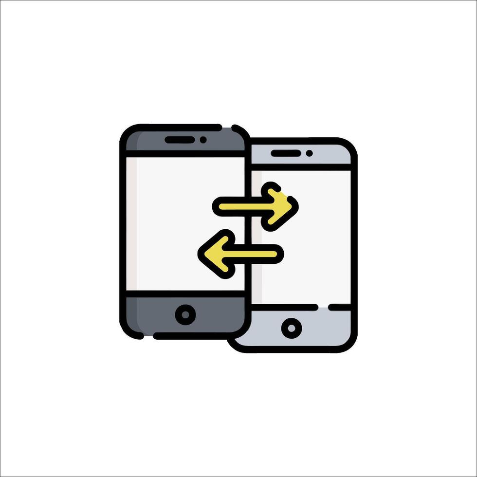 Mobile phone icon illustration vector