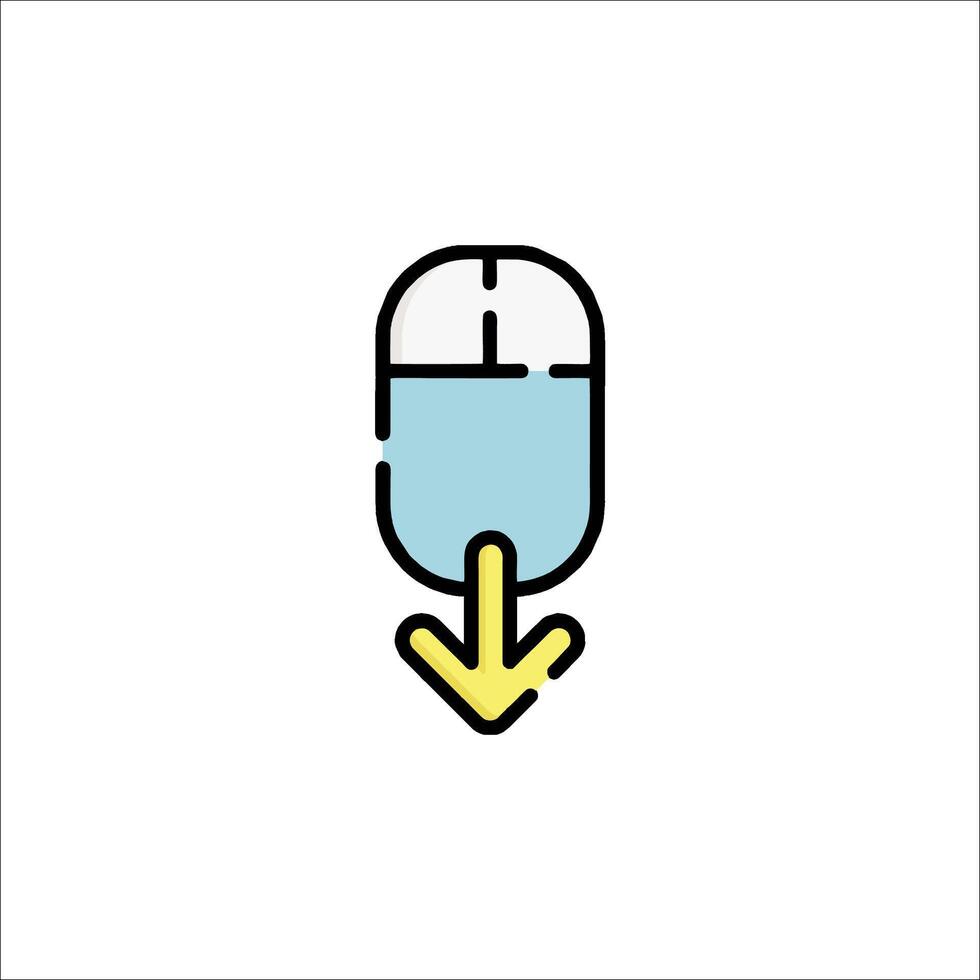 A mouse with a syringe in it vector