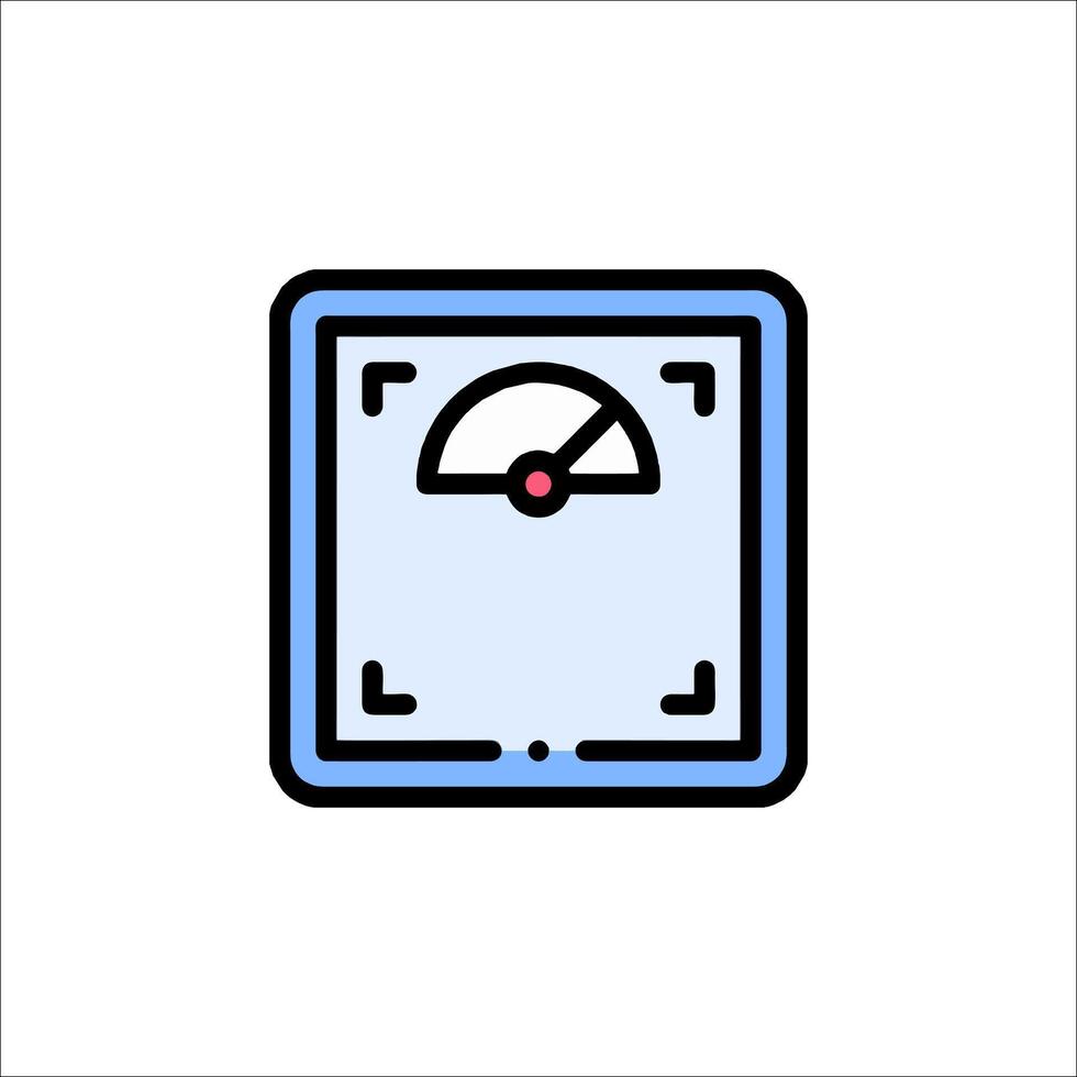 A meter icon on a white background vector