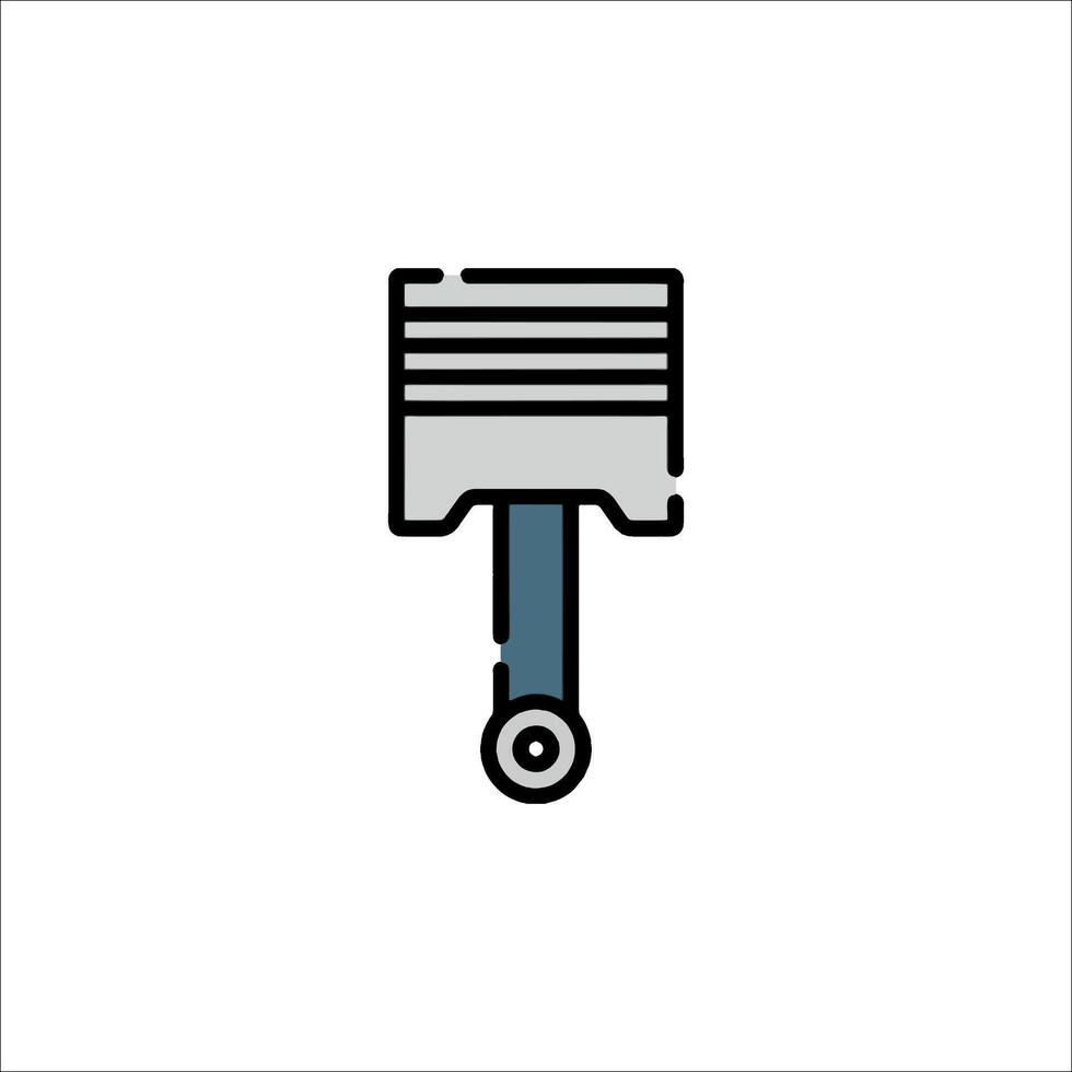 A piston with a handle on it vector