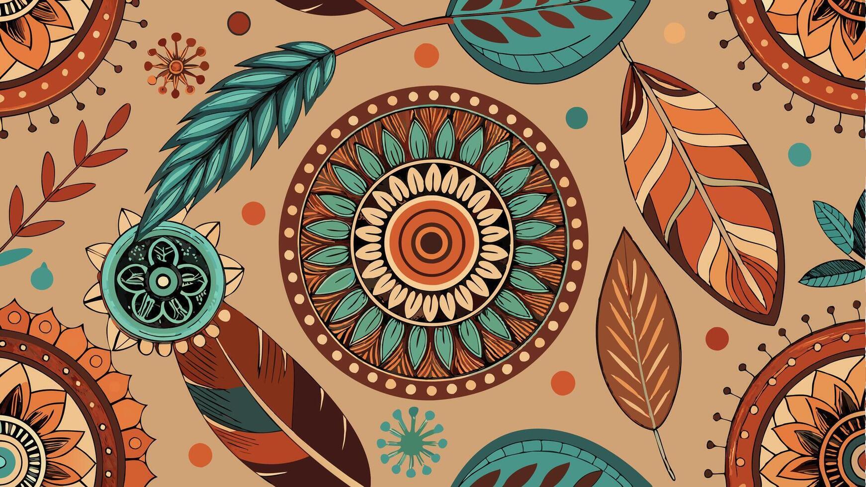 Chic and modern for fabric and decor usage. vector