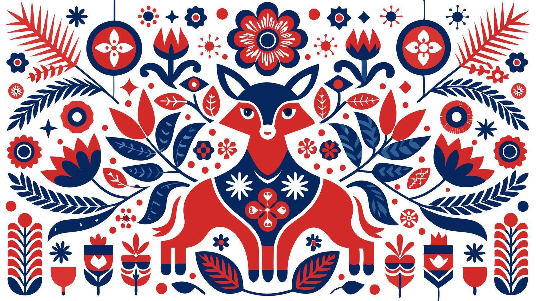 Decorative repeating pattern crafted for artistic textile vector