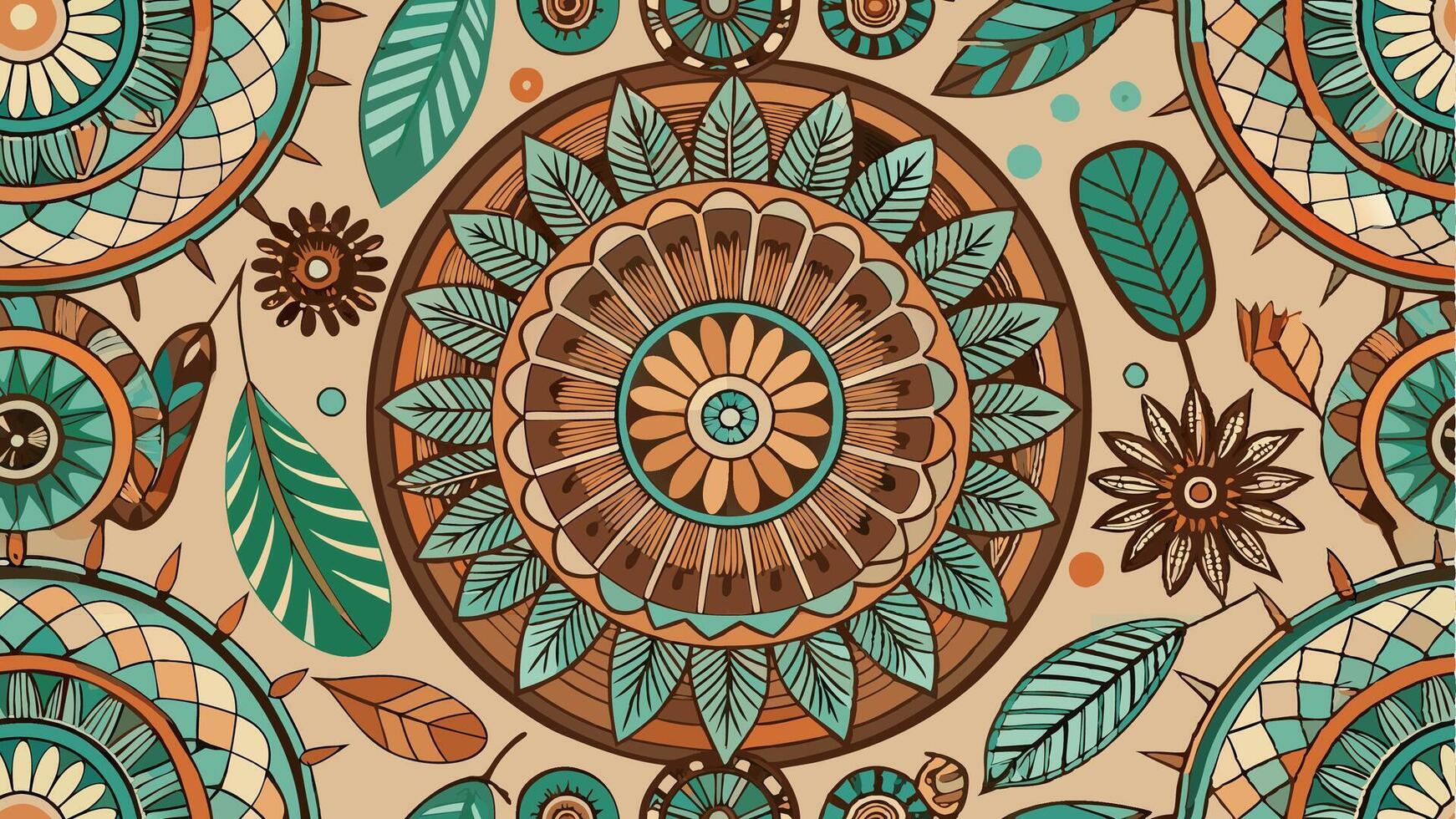 Trendy seamless design ideal for creating fabric wallpaper vector