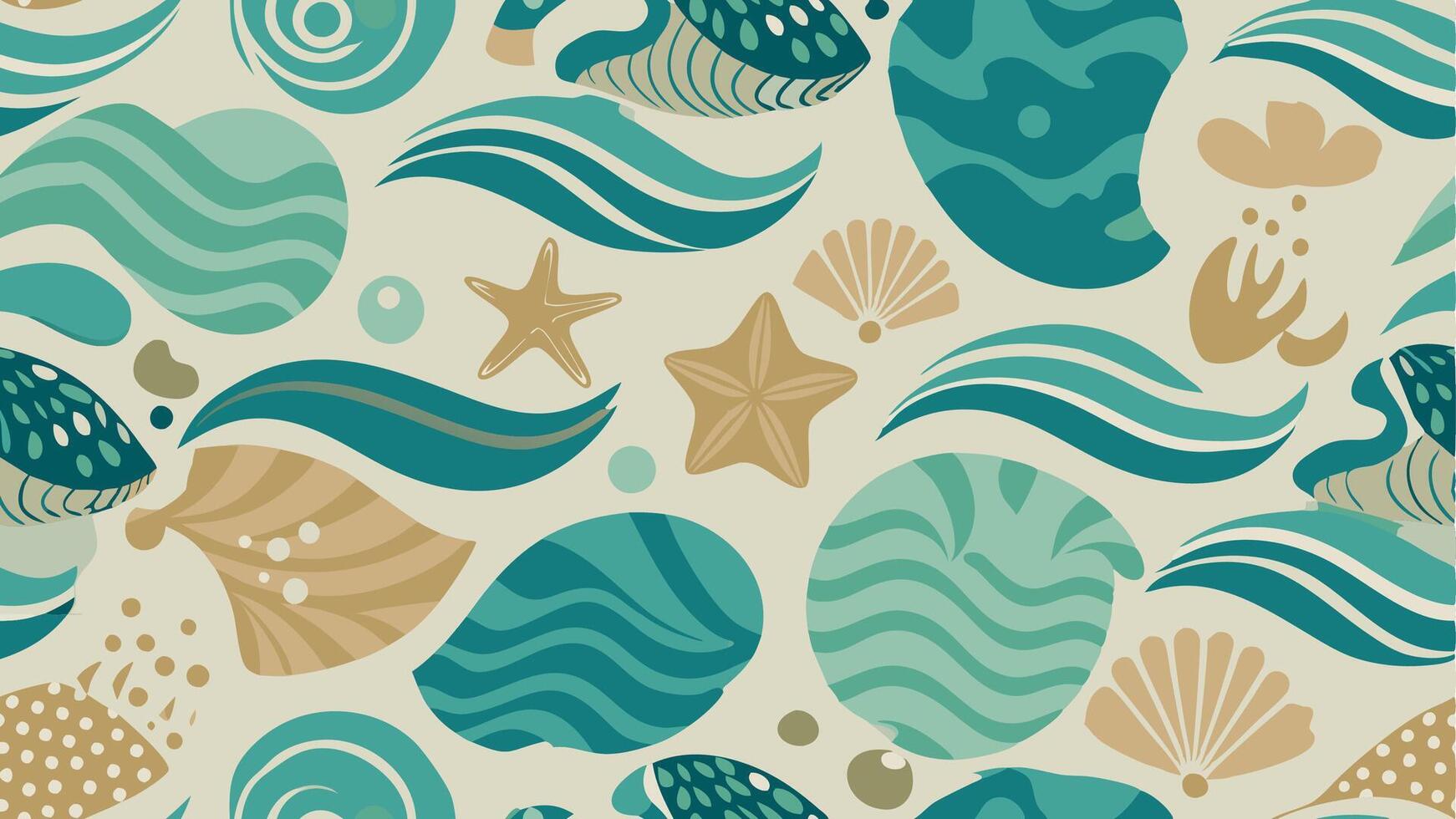 abstract pattern with intricate shapes ideal for textile or decor designs. vector