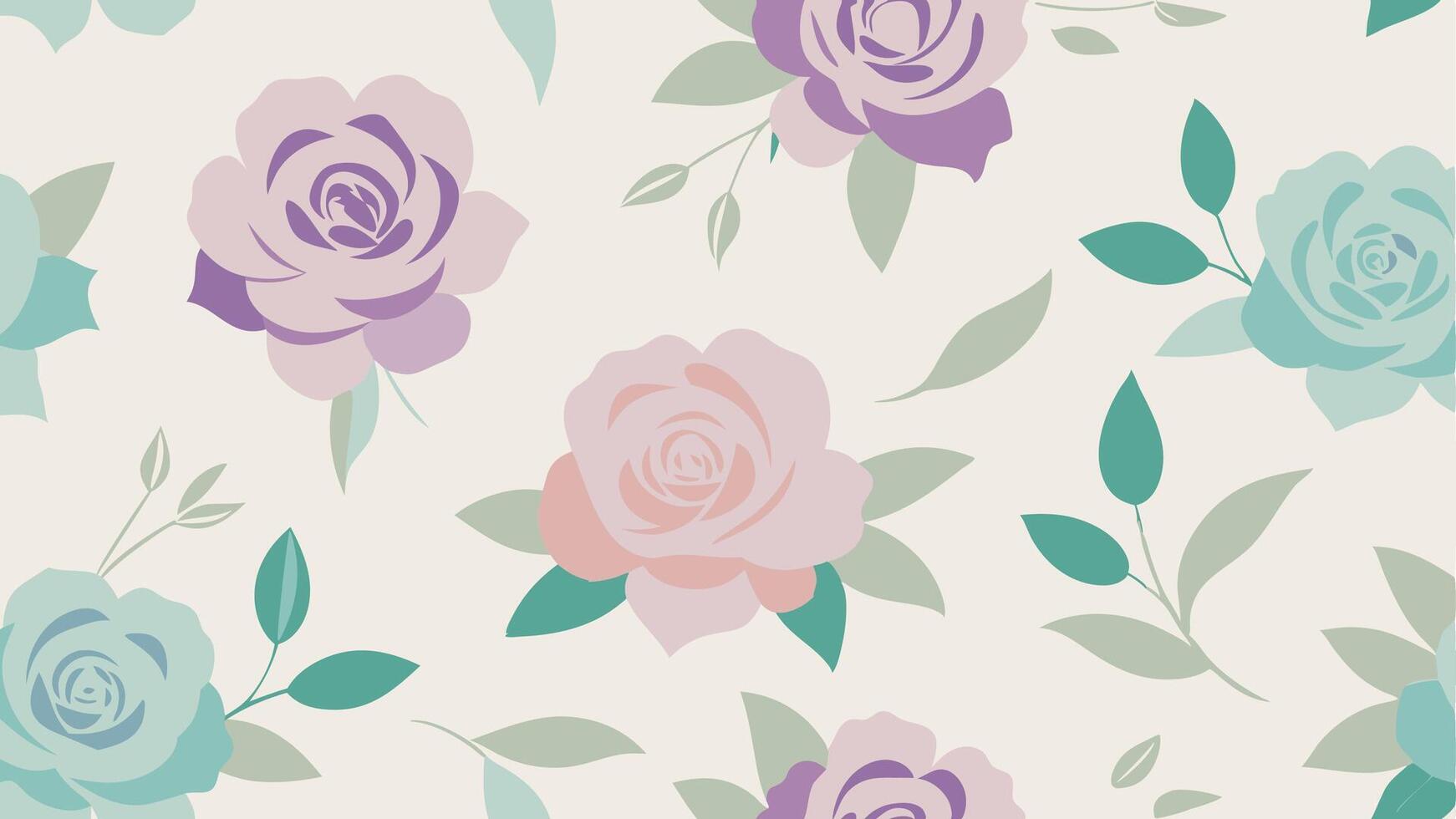 Illustration of an elegant floral pattern seamless nature-inspired design. vector