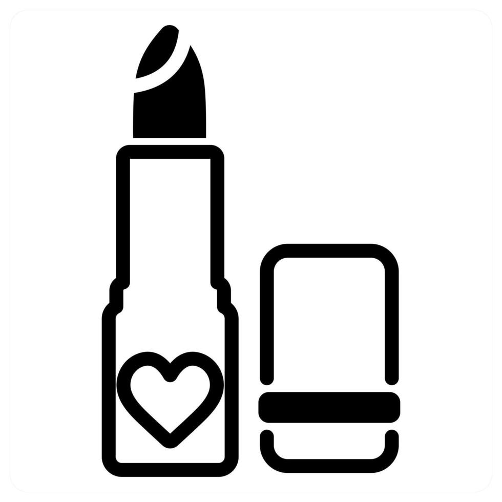 Lipstick icon concept Happy Valentines Day vector
