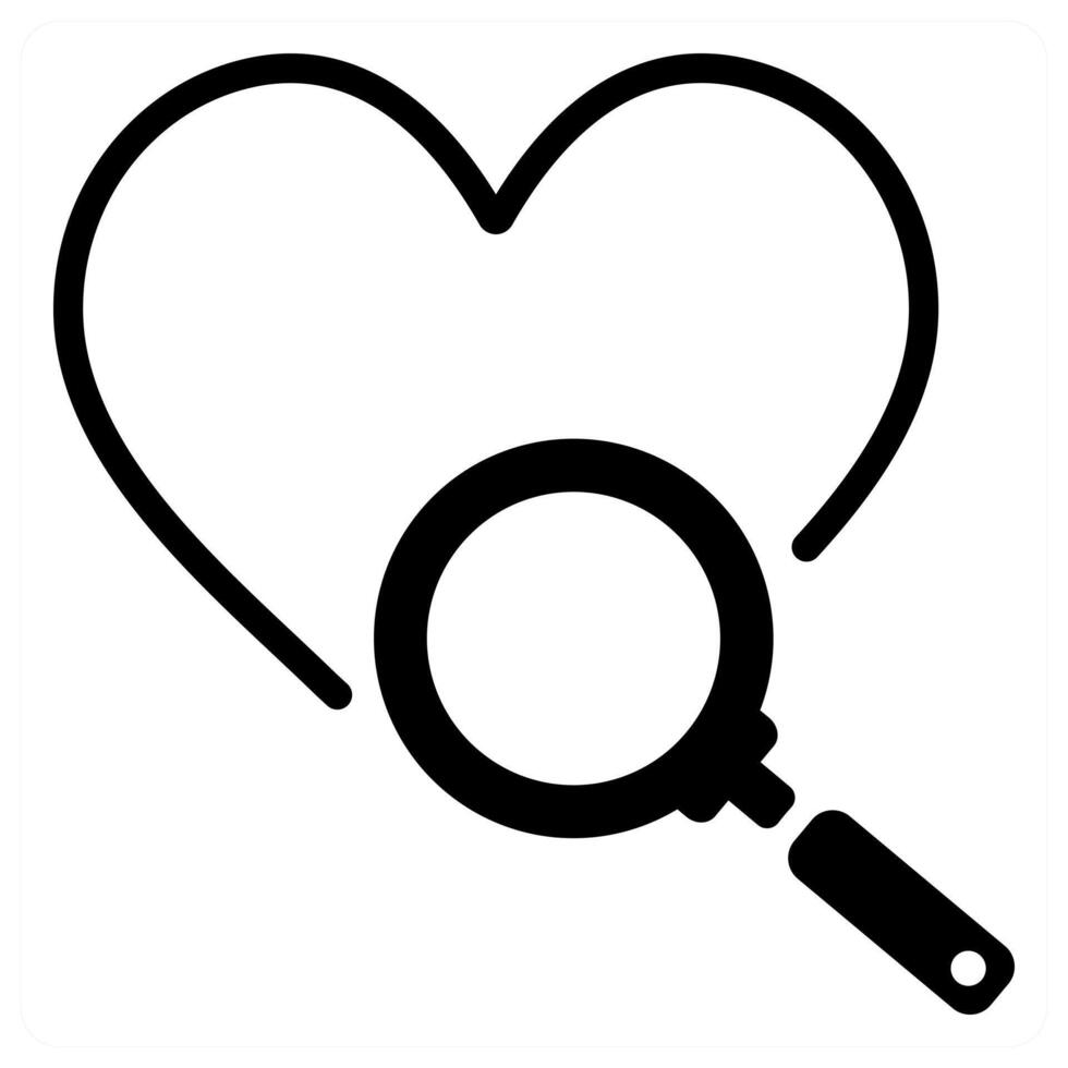 Find Love icon concept Happy Valentines Day vector