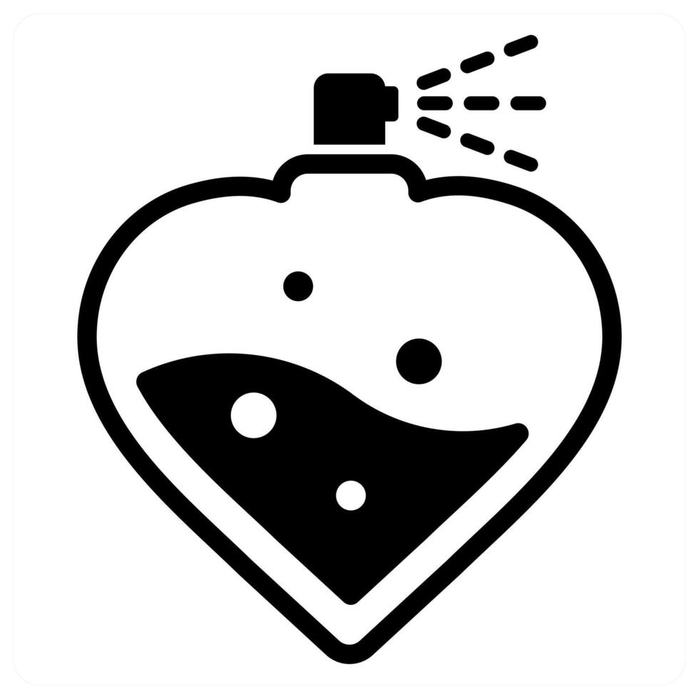 Perfume icon concept Happy Valentines Day vector
