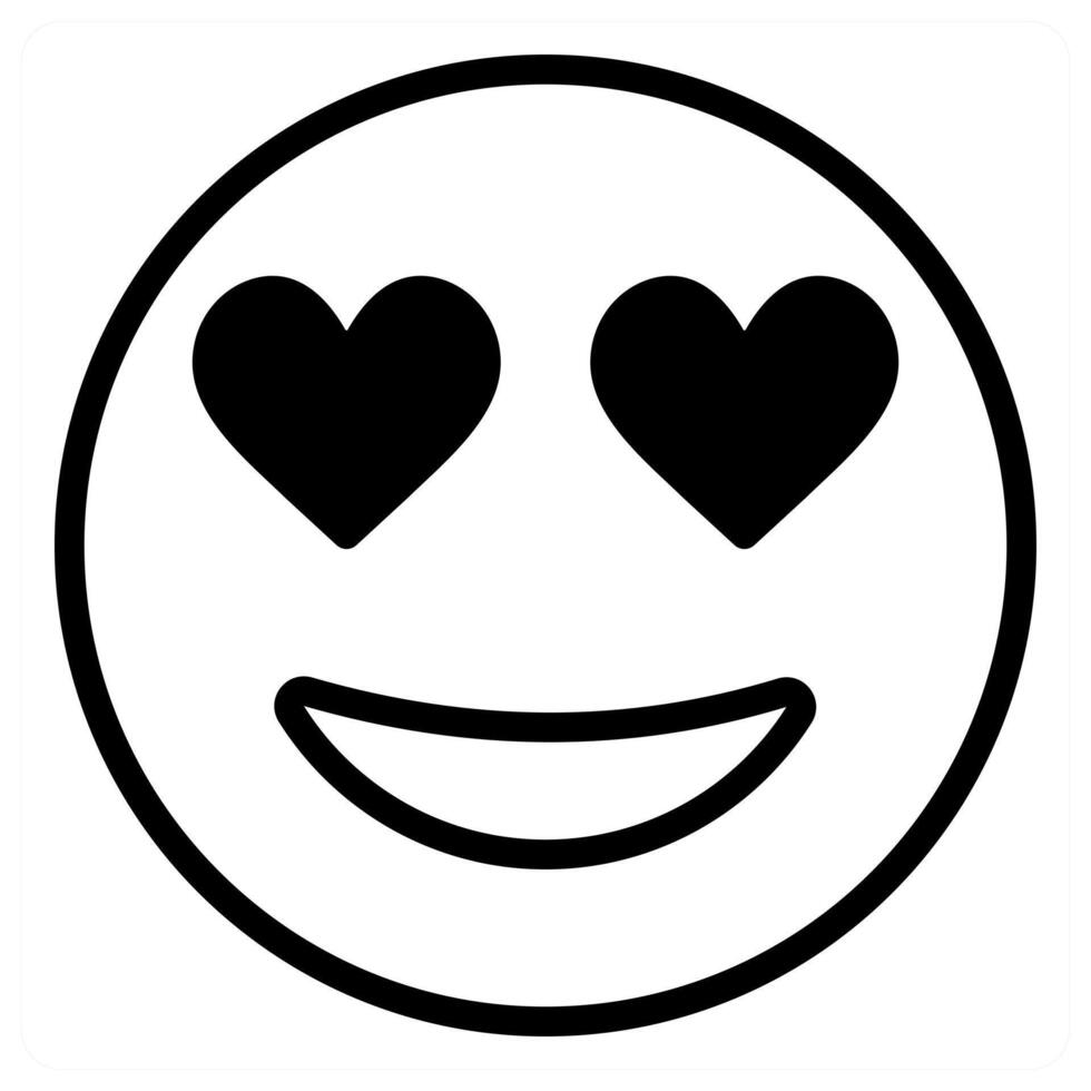 Love Emoji icon concept Happy Valentines Day vector
