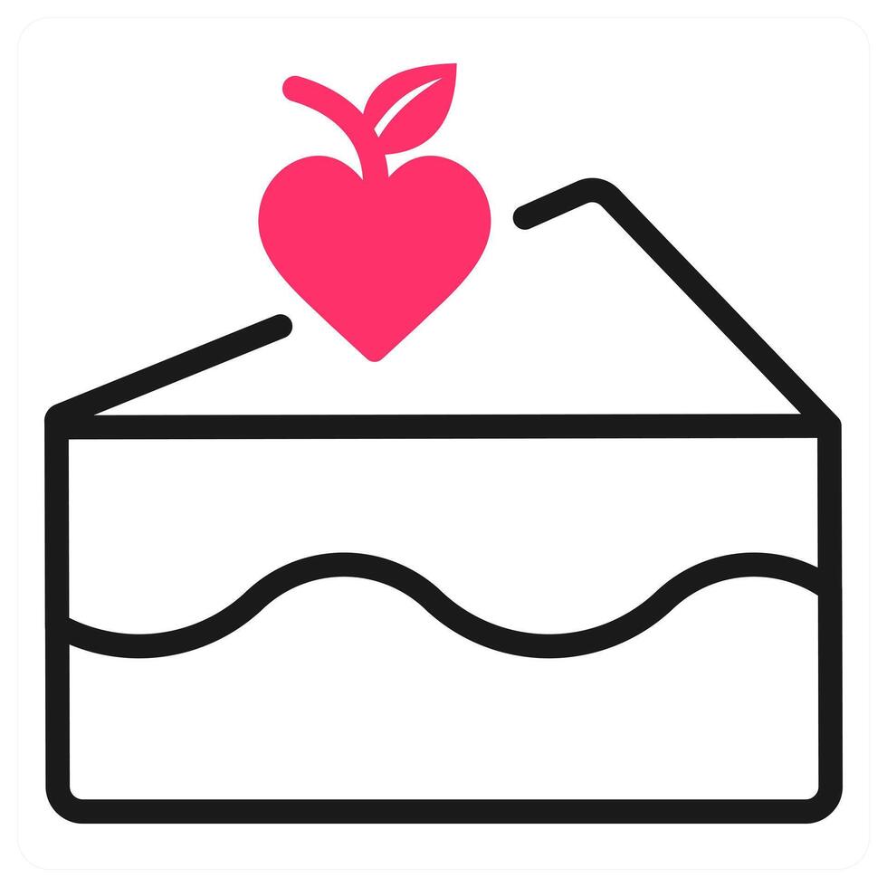 Happy Valentine Pastry icon concept vector