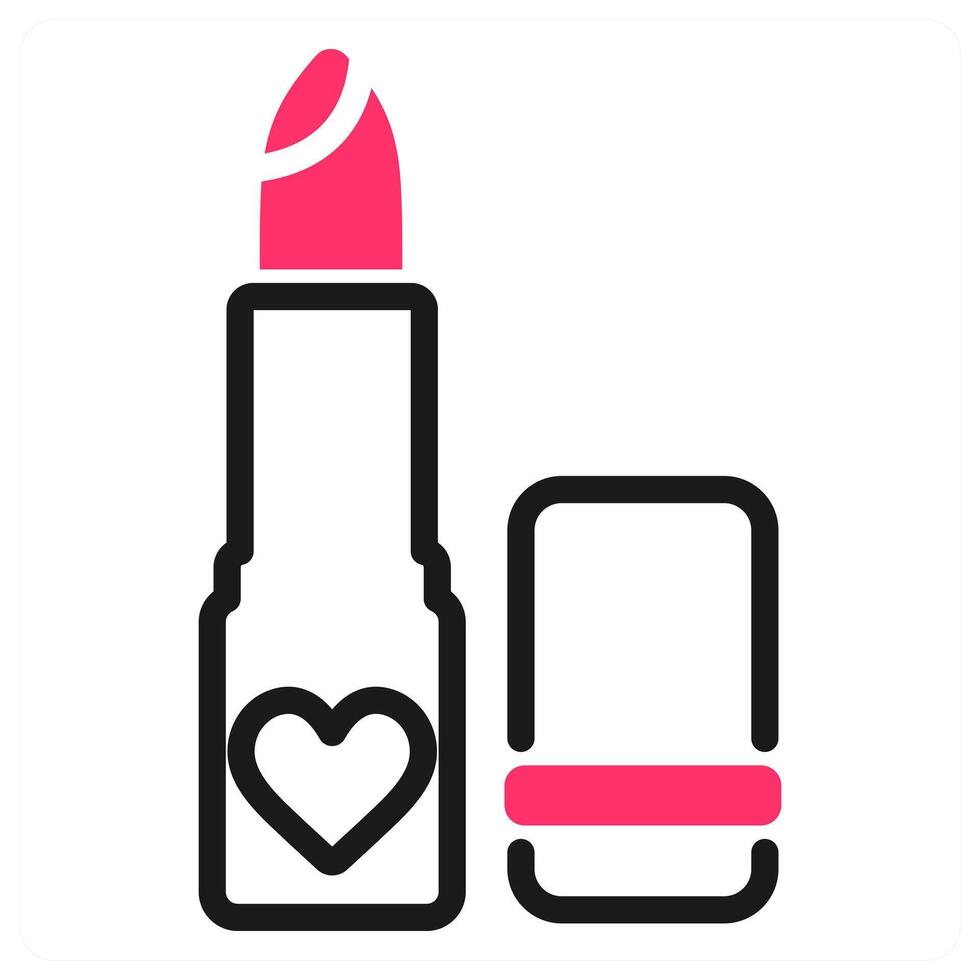 Happy Valentine Lipstick icon concept vector