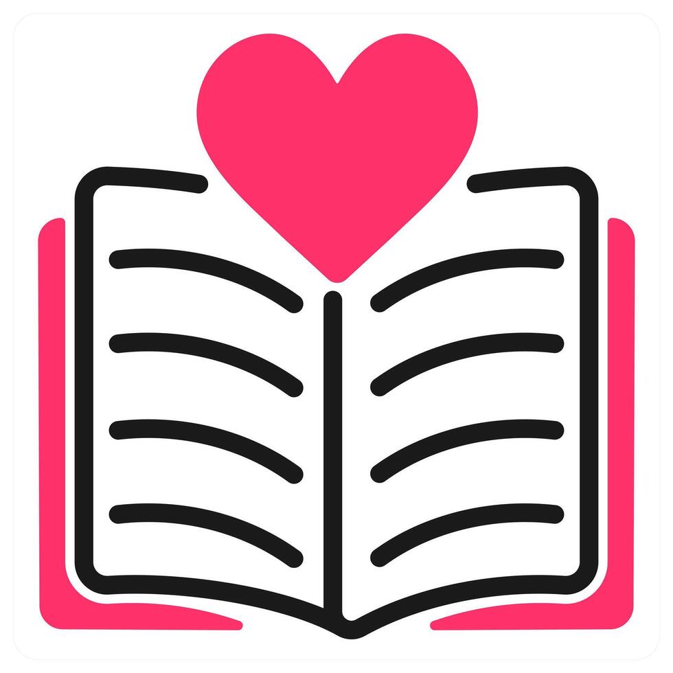 Happy Valentine Love Story icon concept vector
