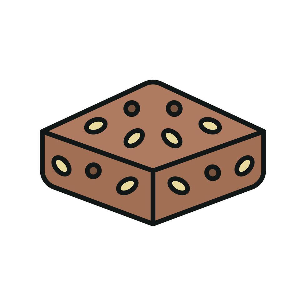 Brownies Icon provides a trendy and vibrant design, ideal for appealing to younger audiences and social media-savvy customers. vector