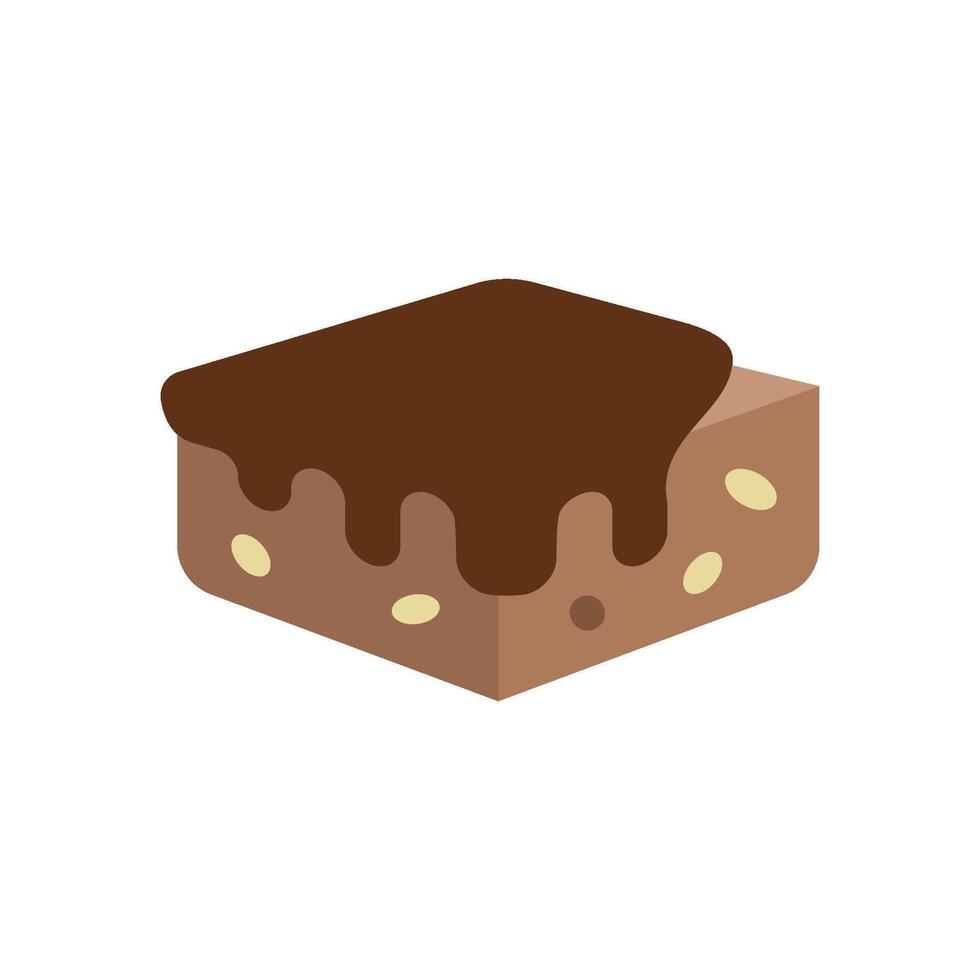 Brownies Icon offers a fun and artistic graphic, perfect for creative dessert festivals or pop-up shops. vector
