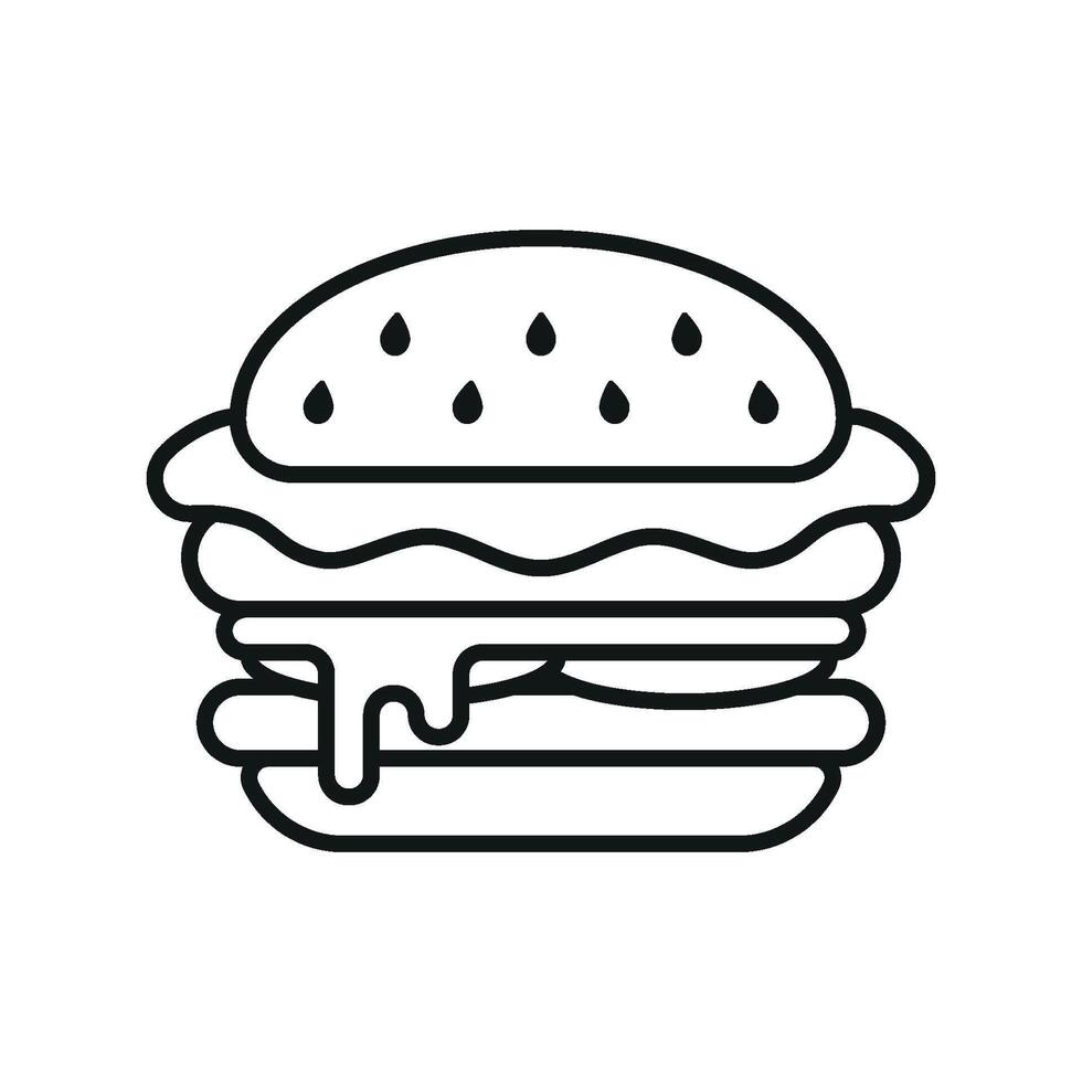 Hamburger Icon provides a clean and professional graphic, perfect for corporate branding in the food industry. vector