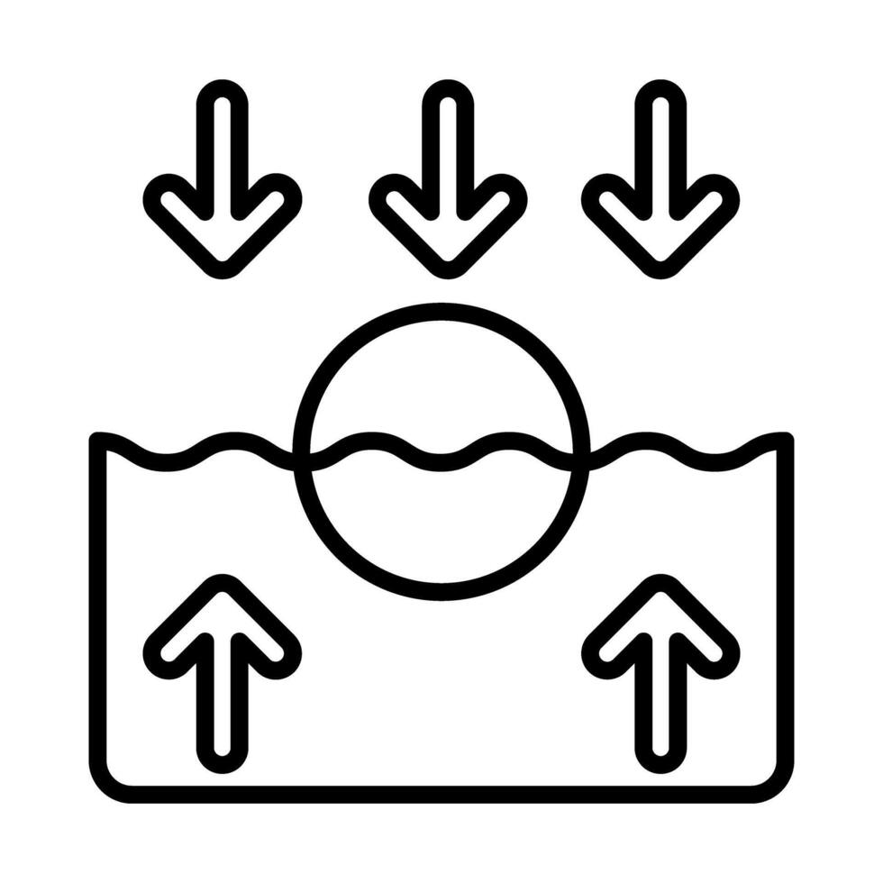 Float Line Icon Design vector