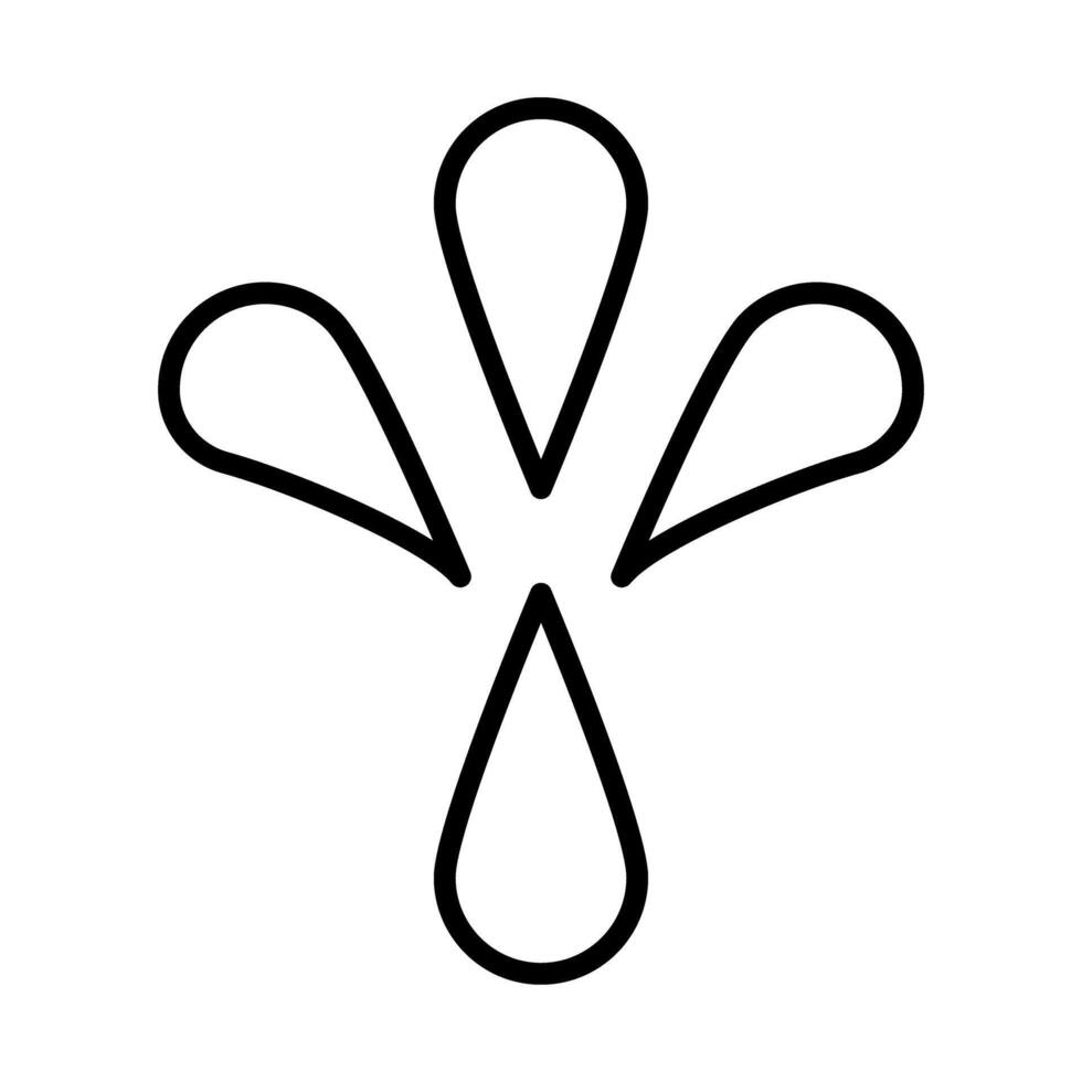 Splash Line Icon Design vector
