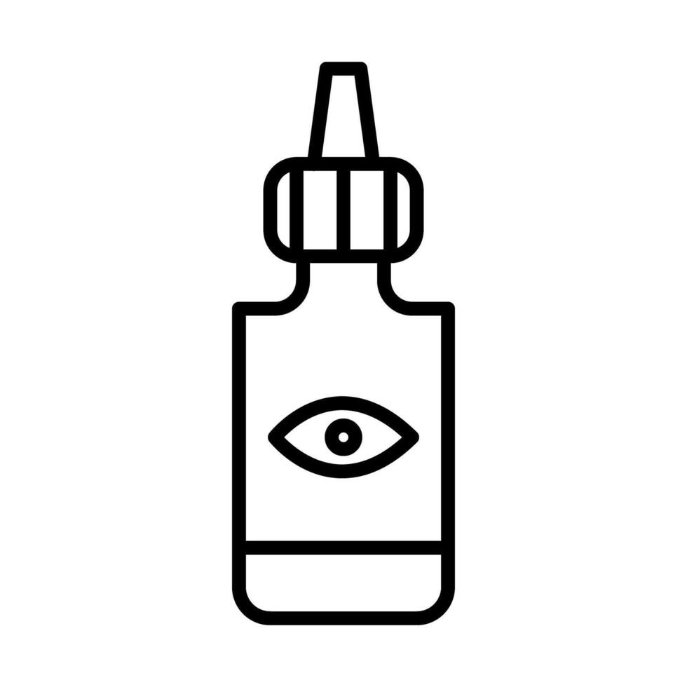 Eye Dropper Line Icon Design vector