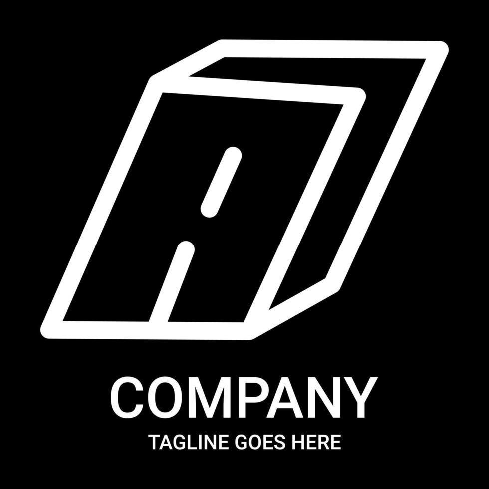 A outline logo design. Suitable for companies, gamers, or t-shirt designs, mugs, hats, and so on. This design also looks minimalist, aesthetic, professional, sporty, unique, and of course very cool. vector