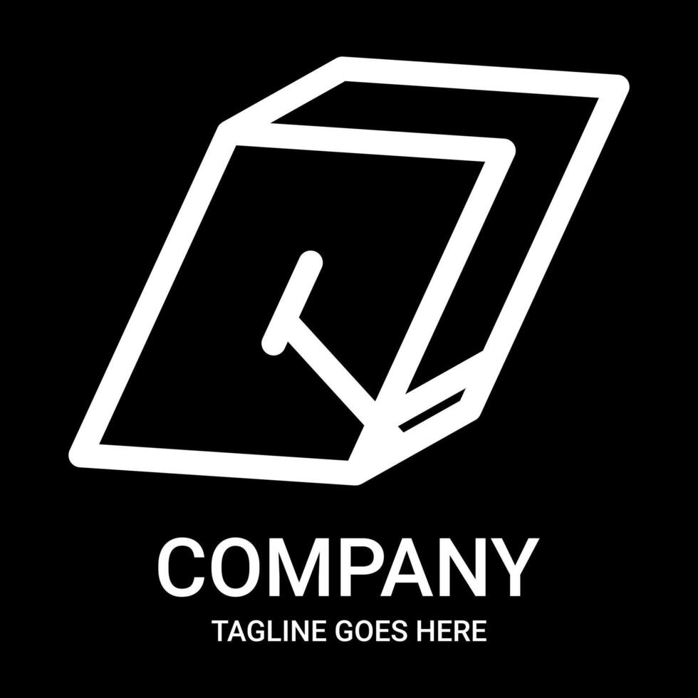 Q outline logo design. Suitable for companies, gamers, or t-shirt designs, mugs, hats, and so on. This design also looks minimalist, aesthetic, professional, sporty, unique, and of course very cool. vector
