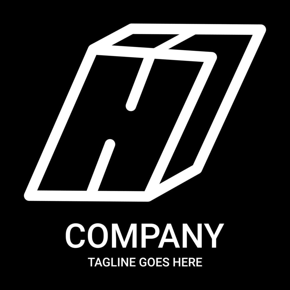 H outline logo design. Suitable for companies, gamers, or t-shirt designs, mugs, hats, and so on. This design also looks minimalist, aesthetic, professional, sporty, unique, and of course very cool. vector