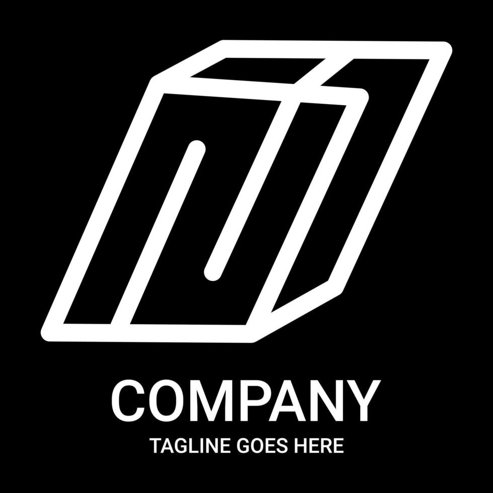 N outline logo design. Suitable for companies, gamers, or t-shirt designs, mugs, hats, and so on. This design also looks minimalist, aesthetic, professional, sporty, unique, and of course very cool. vector