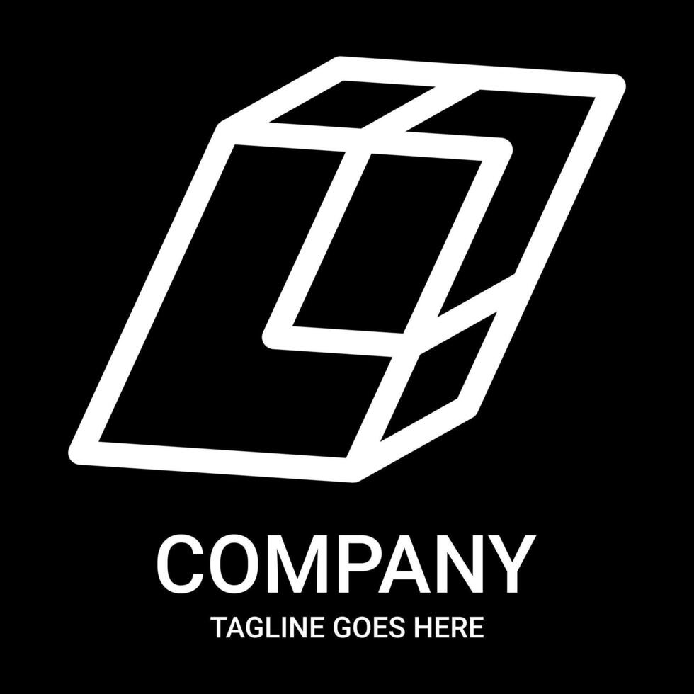 L outline logo design. Suitable for companies, gamers, or t-shirt designs, mugs, hats, and so on. This design also looks minimalist, aesthetic, professional, sporty, unique, and of course very cool. vector