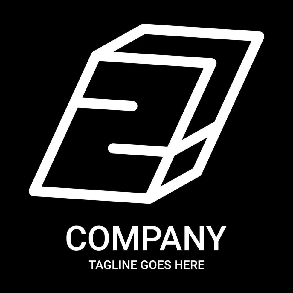 Logo design number 2 outline. Suitable for companies, gamers, or t-shirt designs, and so on. This design also looks minimalist, aesthetic, professional, sporty, unique, and of course very cool. vector