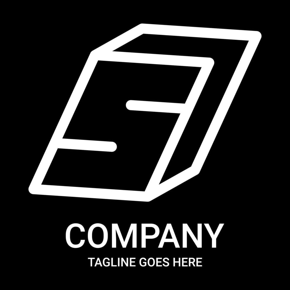 Logo design number 5 outline. Suitable for companies, gamers, t-shirt designs, hats, and so on. This design also looks minimalist, aesthetic, professional, sporty, unique, and of course very cool. vector