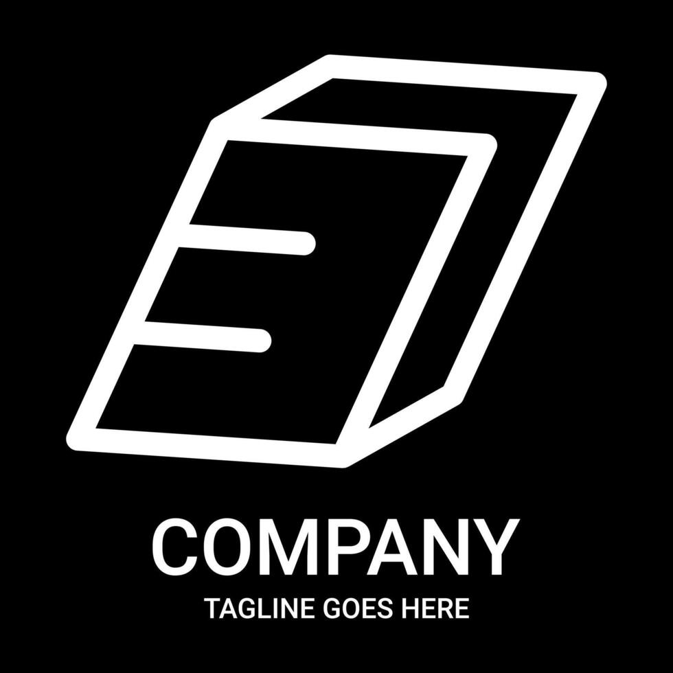 Logo design number 3 outline. Suitable for companies, gamers, or t-shirt designs, hats, and so on. This design also looks minimalist, aesthetic, professional, sporty, unique, and of course very cool. vector