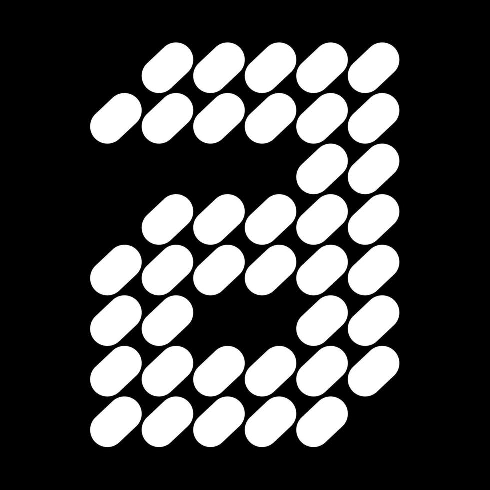 Lowercase a letter design. Made from a composition of natural stone or spots. vector