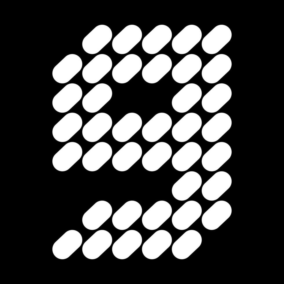 The lowercase g letter design is made of dots, like stones. This letter design also looks minimalist, aesthetic, professional, sporty, unique, and of course very cool. vector