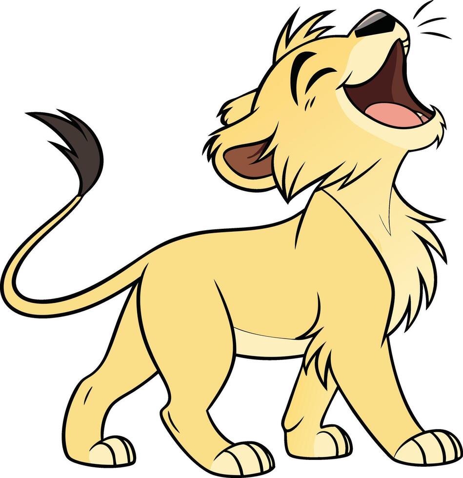 Lion Cub Joy vector