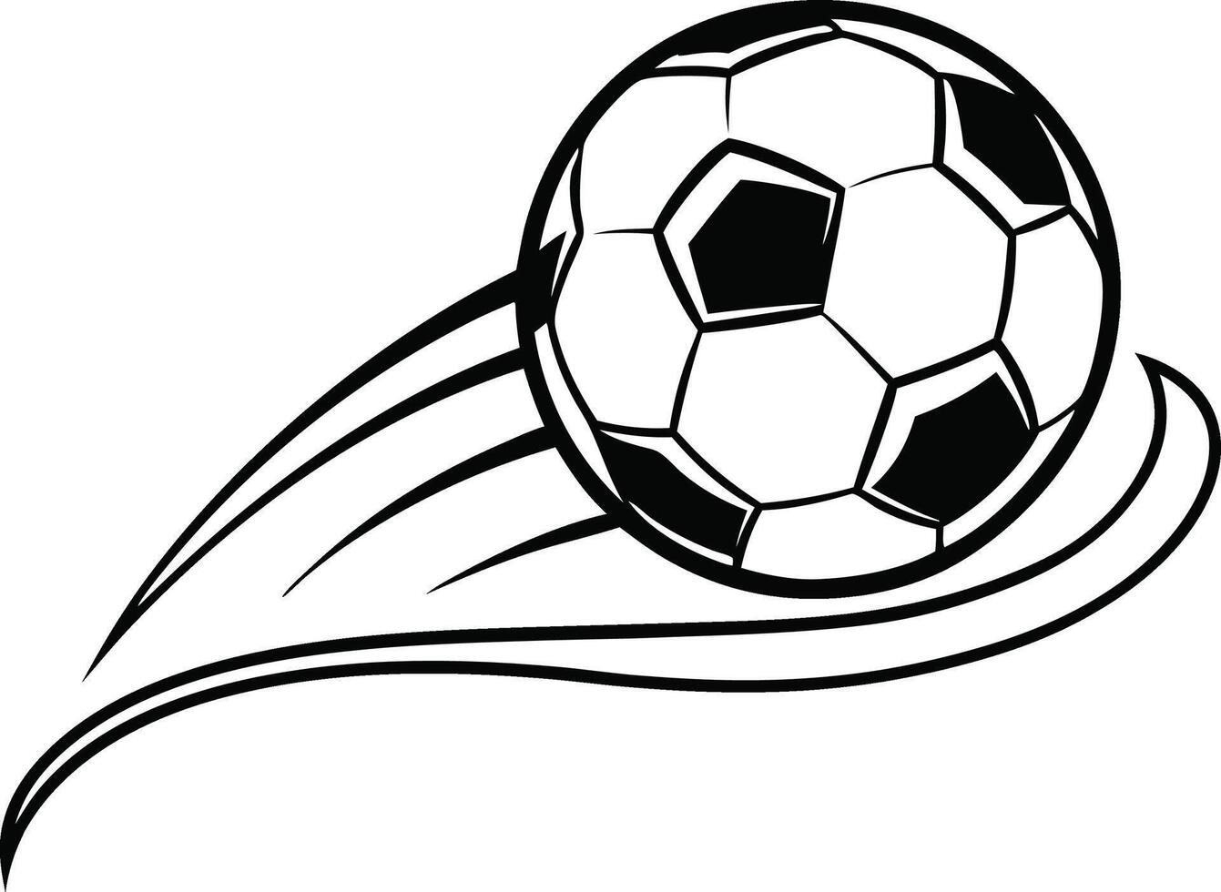 Soccer Ball in Motion vector