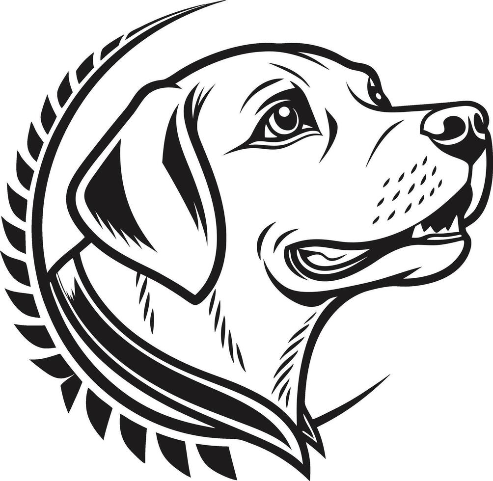 Noble Labrador Retriever vector