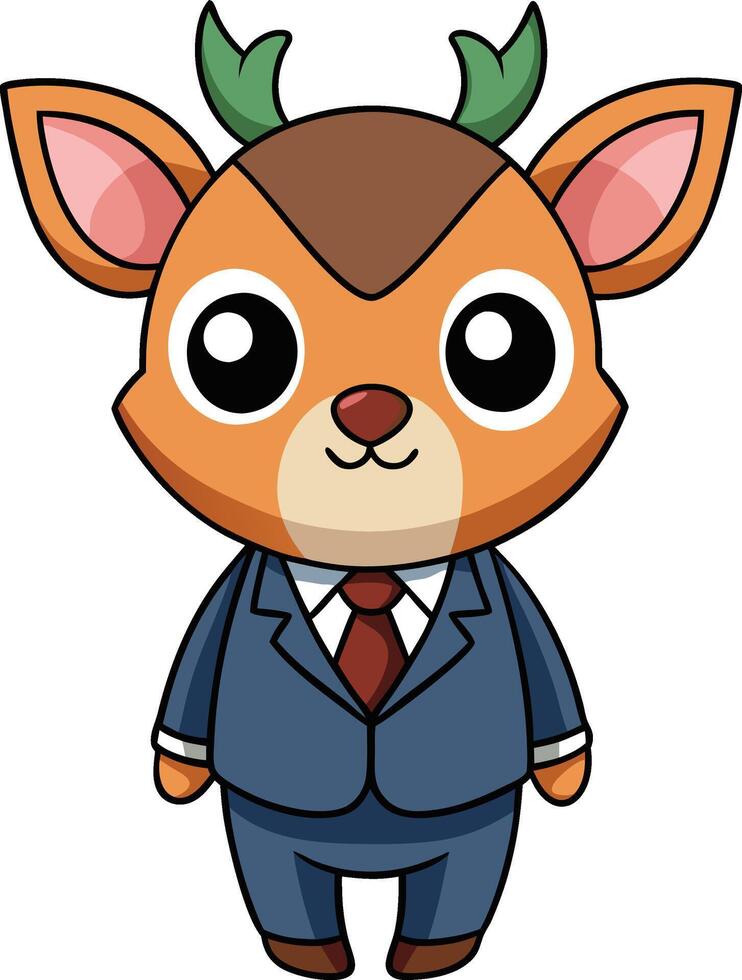 Business Deer in Suit vector