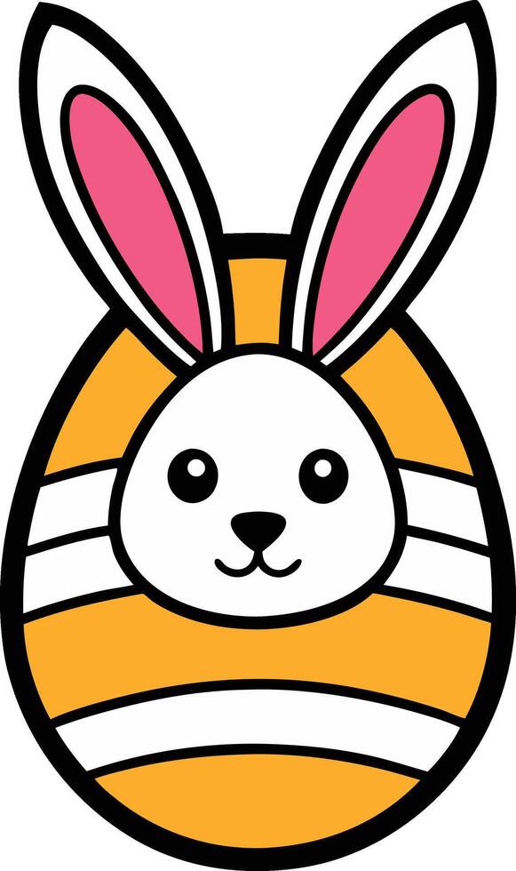 Easter Bunny in Egg vector