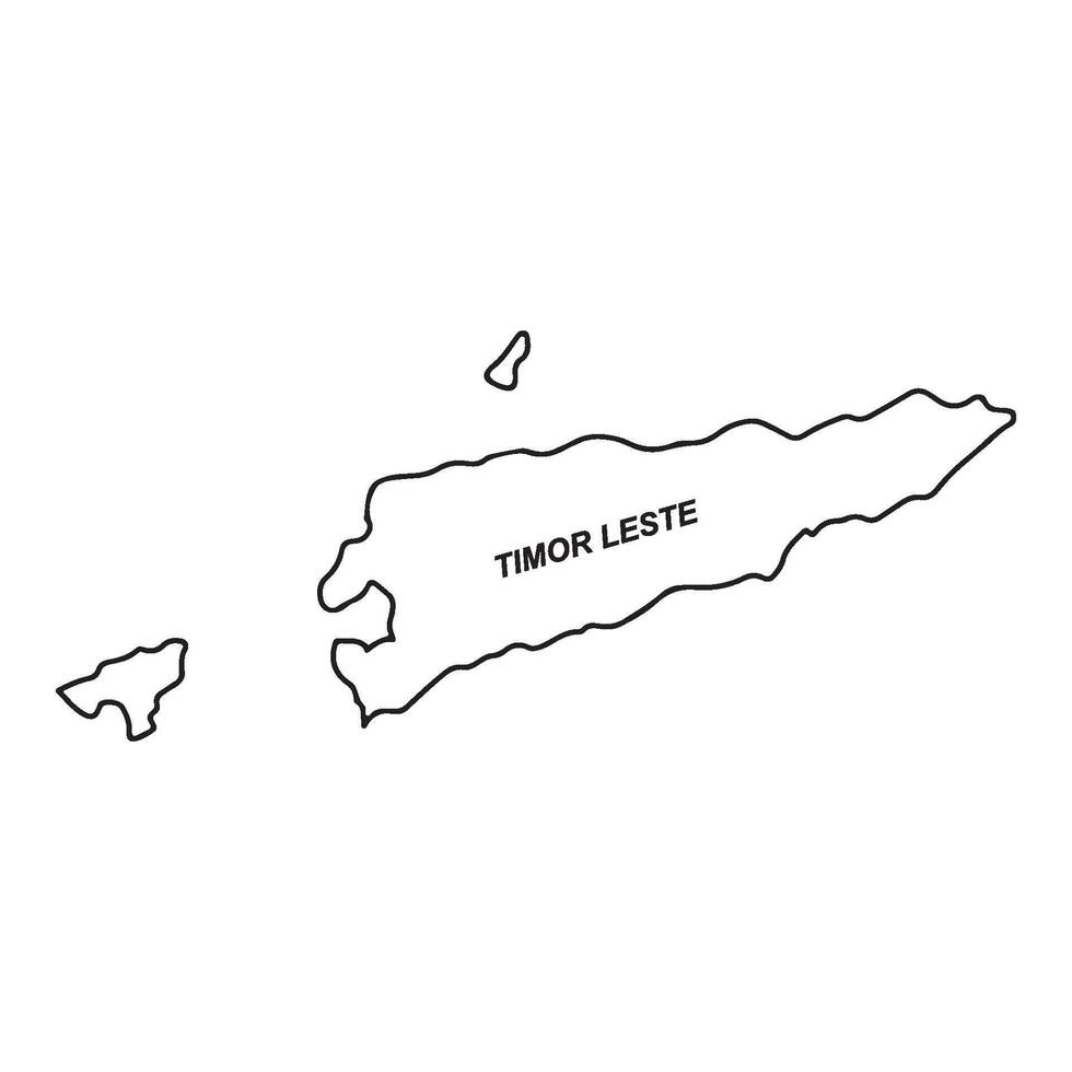 Map of Timor Leste vector