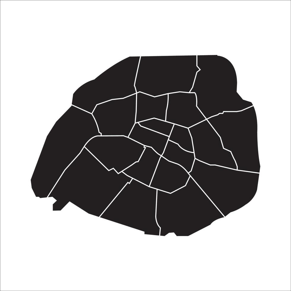 Paris city map design vector