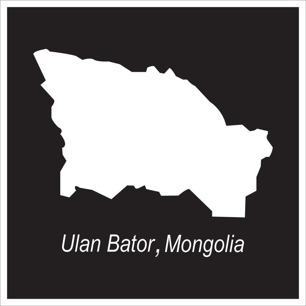 Map of Ulaanbaatar design vector