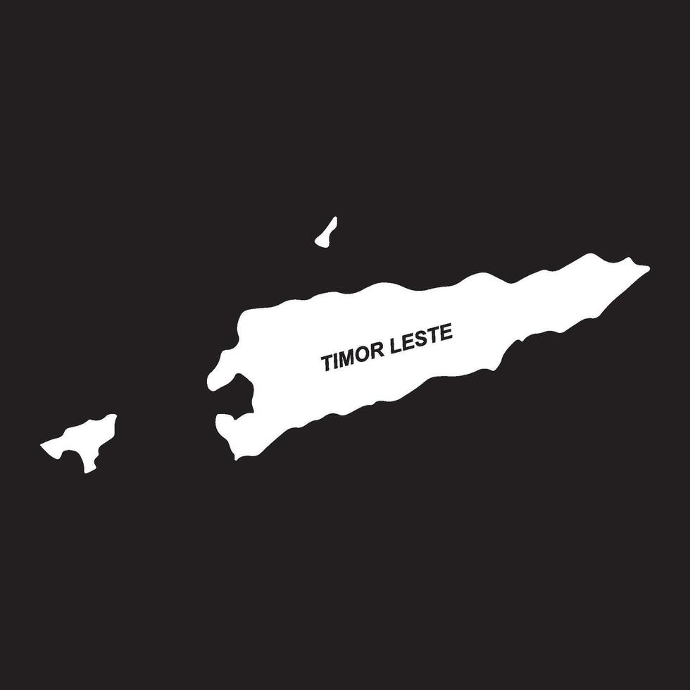 Map of Timor Leste simple vector