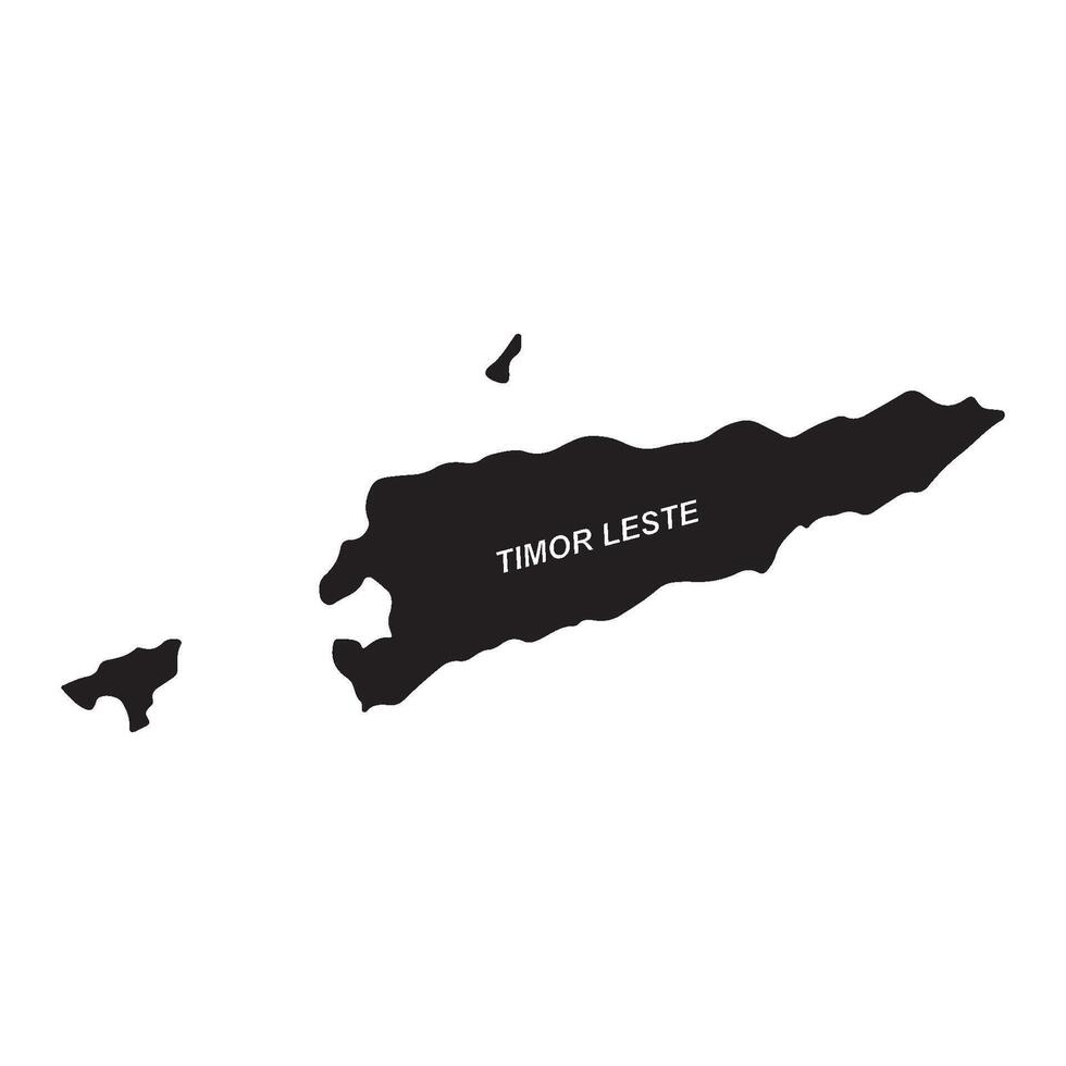 Map of Timor Leste simple design vector