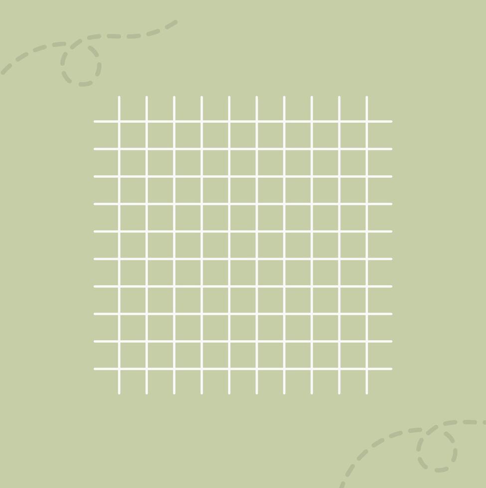 geometric green background with white checkered lines vector