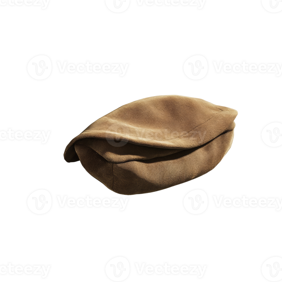 A Brown Corduroy Fabric Beanbag Chair png