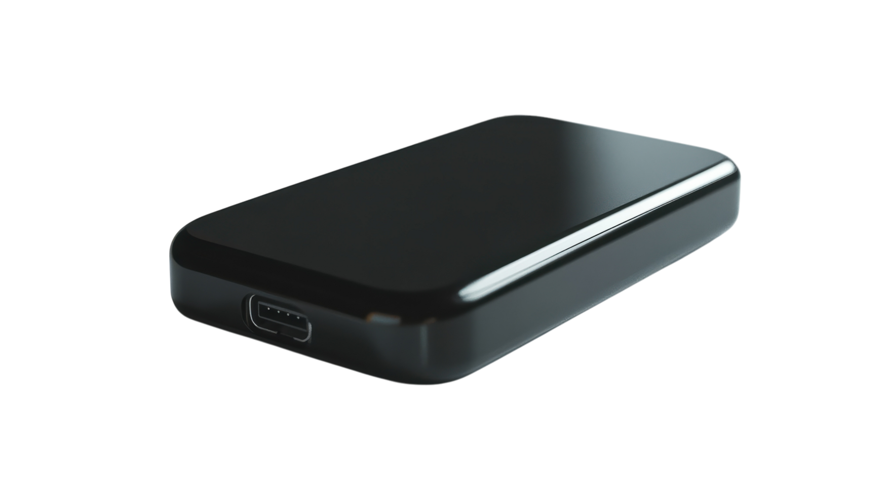 High-Quality Portable Charger on a Clean White Background Ideal for Tech Product Promotions and E-Commerce Platforms. png