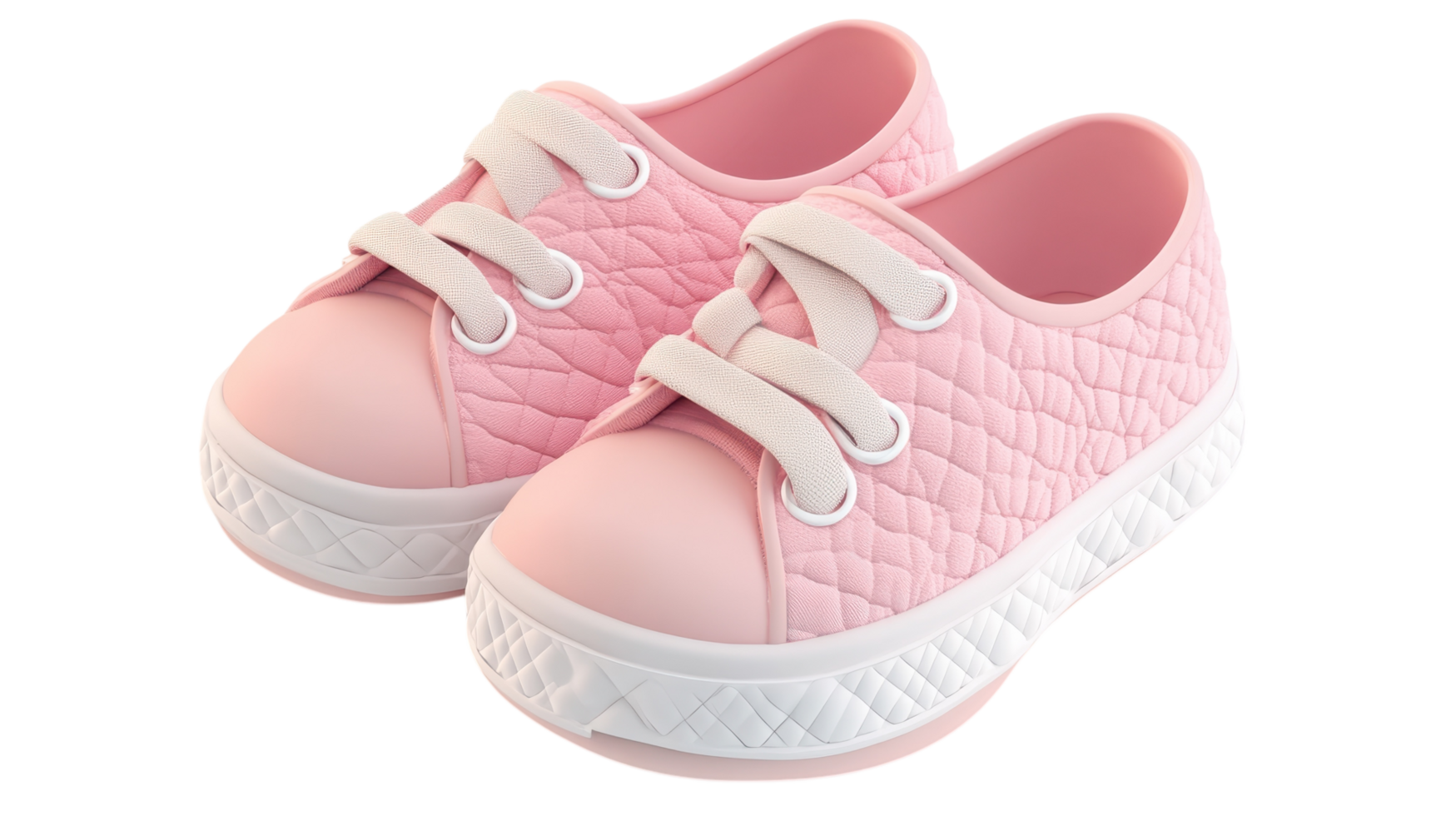 Pink sneakers with white soles on a black background png