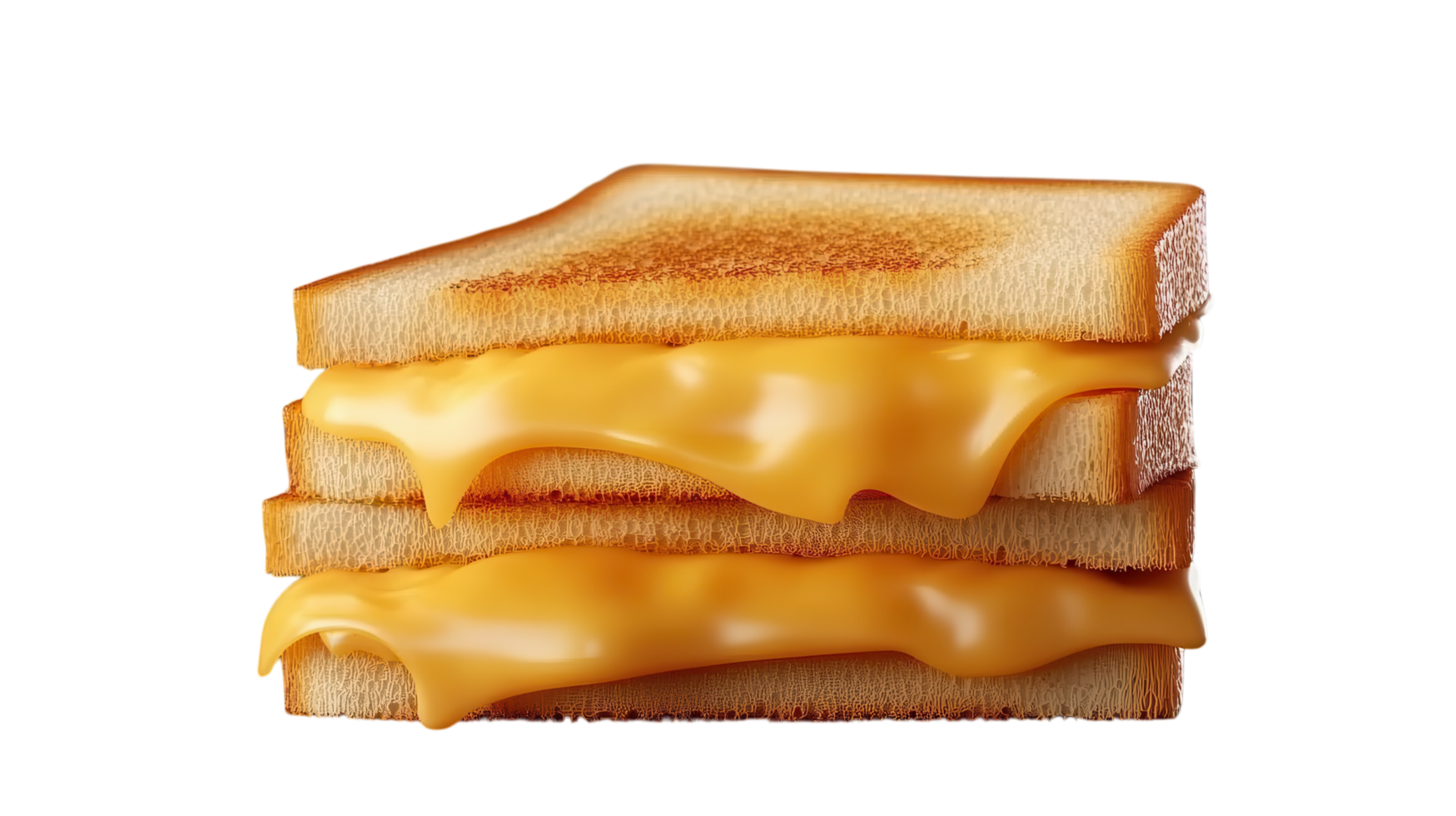 Indulge in the Perfectly Melted Grilled Cheese Sandwich - A Mouthwatering Delight Ideal for Lunchtime or Snack Time. png
