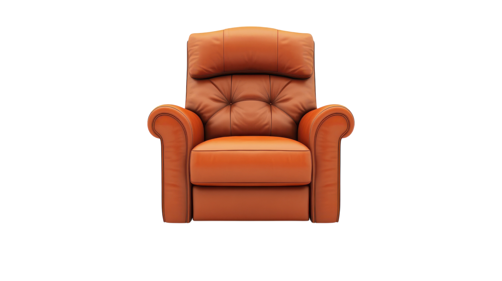Comfortable Recliner Chair with Padded Backrest Perfect for Relaxation and Home Decor Enhancement. png